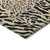 10' X 14' Gold Animal Print Washable Indoor Outdoor Area Rug