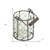 4" Brown and Clear Wire Basket and Glass Jar - 4512839575988