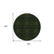 8' Olive Green And Green Round Medallion Washable Indoor Outdoor Area Rug