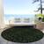 8' Olive Green And Green Round Medallion Washable Indoor Outdoor Area Rug
