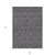 9' X 12' Navy Blue Beige And Taupe Floral Washable Indoor Outdoor Area Rug