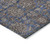 9' X 12' Navy Blue Beige And Taupe Floral Washable Indoor Outdoor Area Rug