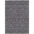 9' X 12' Navy Blue Beige And Taupe Floral Washable Indoor Outdoor Area Rug
