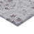 9' X 12' Lavender Purple And Gray Floral Washable Indoor Outdoor Area Rug