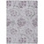 9' X 12' Lavender Purple And Gray Floral Washable Indoor Outdoor Area Rug