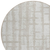8' Taupe And Beige Round Striped Washable Indoor Outdoor Area Rug