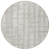 8' Taupe And Beige Round Striped Washable Indoor Outdoor Area Rug