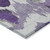 9' X 12' Purple Lavender And Gray Abstract Washable Indoor Outdoor Area Rug - Purple, Lavender, Gray