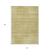 10' X 14' Gold Wheat And Beige Striped Washable Indoor Outdoor Area Rug