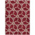 10' X 14' Burgundy And Gold Geometric Washable Indoor Outdoor Area Rug