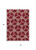 10' X 14' Burgundy And Gold Geometric Washable Indoor Outdoor Area Rug