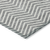 8' X 10' Gray And Ivory Chevron Washable Indoor Outdoor Area Rug