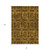 8' X 10' Chocolate Floral Medallion Washable Non Skid Indoor Outdoor Area Rug