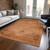 8' X 10' Copper Orange And Brown Oriental Washable Indoor Outdoor Area Rug