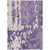 8' X 10' Purple And Ivory Abstract Washable Indoor Outdoor Area Rug