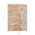 9' X 12' Salmon Abstract Washable Indoor Outdoor Area Rug