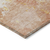 9' X 12' Salmon Abstract Washable Indoor Outdoor Area Rug