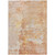 9' X 12' Salmon Abstract Washable Indoor Outdoor Area Rug - Salmon