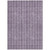 8' X 10' Purple And Ivory Striped Washable Indoor Outdoor Area Rug - Purple, Ivory