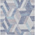 10' X 14' Denim Blue Geometric Washable Indoor Outdoor Area Rug - Denim Blue