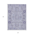 8' X 10' Lavender Purple And Gray Oriental Washable Indoor Outdoor Area Rug