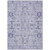 8' X 10' Lavender Purple And Gray Oriental Washable Indoor Outdoor Area Rug
