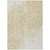 10' X 14' Gold And Ivory Medallion Washable Indoor Outdoor Area Rug