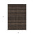 9' X 12' Chocolate And Brown Southwestern Washable Indoor Outdoor Area Rug