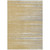8' X 10' Gold Gray And Ivory Striped Washable Indoor Outdoor Area Rug Transitional Style - Gold, Gray, Ivory Color