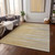 8' X 10' Gold Gray And Ivory Striped Washable Indoor Outdoor Area Rug Transitional Style - Gold, Gray, Ivory Color