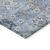 8' X 10' Sky Blue And Denim Blue Floral Washable Indoor Outdoor Area Rug