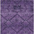 9' X 12' Eggplant Purple And Plum Floral Washable Indoor Outdoor Area Rug