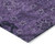 9' X 12' Eggplant Purple And Plum Floral Washable Indoor Outdoor Area Rug
