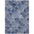 9' X 12' Denim Blue And Gray Abstract Washable Indoor Outdoor Area Rug