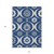 10' X 14' Navy Blue And Ivory Medallion Washable Indoor Outdoor Area Rug