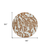 8' Brown Beige And Ivory Round Animal Print Washable Indoor Outdoor Area Rug