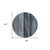 8' Blue Gray And Charcoal Round Botanical Leaves Washable Indoor Outdoor Area Rug
