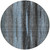 8' Blue Gray And Charcoal Round Botanical Leaves Washable Indoor Outdoor Area Rug