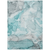 8' X 10' Gray and Ivory Abstract Washable Non Skid Indoor Outdoor Area Rug