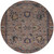 8' Brown And Beige Round Floral Washable Indoor Outdoor Area Rug - 880016674965
