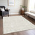 9' X 12' Ivory And Beige Floral Washable Indoor Outdoor Area Rug - Ivory, Beige