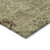 9' X 12' Brown Beige And Artichoke Green Floral Washable Indoor Outdoor Area Rug