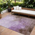 10' X 14' Lavender Brown And Ivory Abstract Washable Indoor Outdoor Area Rug