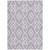 8' X 10' Lavender And Ivory Trellis Washable Indoor Outdoor Area Rug