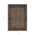 9' X 12' Brown Animal Print Washable Indoor Outdoor Area Rug
