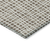 8' Brown Beige And Ivory Round Striped Washable Indoor Outdoor Area Rug