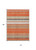 10' X 14' Coral Ivory And Gray Striped Washable Indoor Outdoor Area Rug