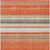 10' X 14' Coral Ivory And Gray Striped Washable Indoor Outdoor Area Rug