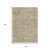 8' X 10' Tan And Beige Abstract Washable Indoor Outdoor Area Rug