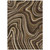 9' X 12' Brown And Ivory Abstract Washable Indoor Outdoor Area Rug Transitional Style - Brown, Ivory Color